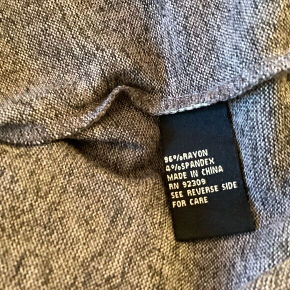 NWOT. DG2 Diane Gillman Women’s 1X Marbled Grey L/S Knit Top - Picture 7 of 10